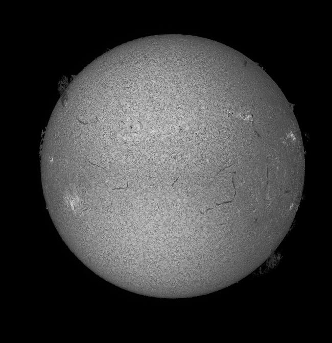 Soleil  Ha N&B du 13 juillet 2025