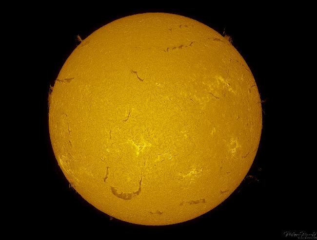 Soleil en H-alpha le 28 juillet 20025