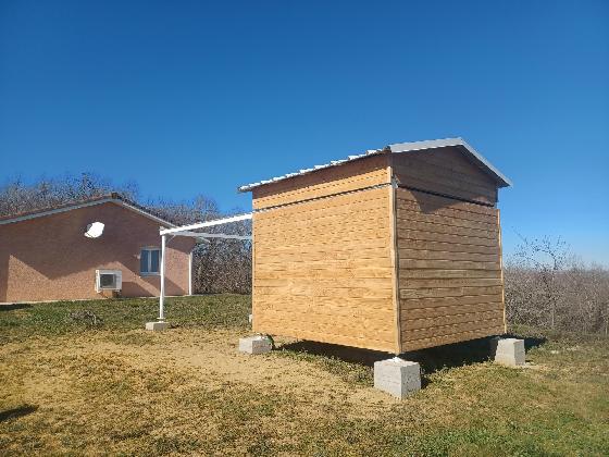 Observatoire toit roulant complet