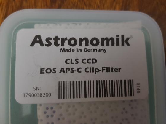 Filtre Astronomik CLS-CCD EOS APS-C EOS Clip