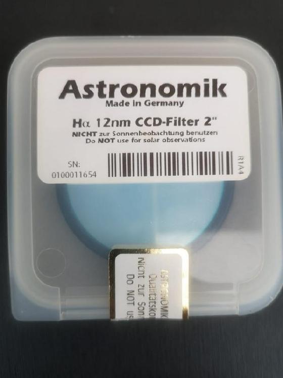 Divers filtres : Ha 6nm - Ha 12nm - CLS - UVIRcut -UHC-S