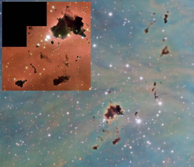 IC2944 - HST comparaison