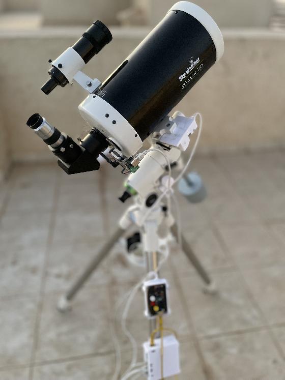 Télescope Maksutov MC 150/1800 SkyMax EQ-5, système goto OnStep, avec accessoires