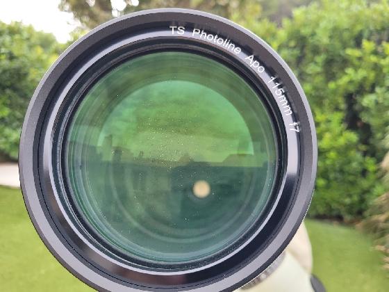 Lunette Apo triplet TS Photoline sur EM 200