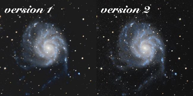 Comparaison traitment M101 v1/v2
