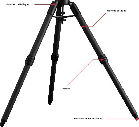 Trepied SkyWatcher pour monture Wave 100i & 150i et extension