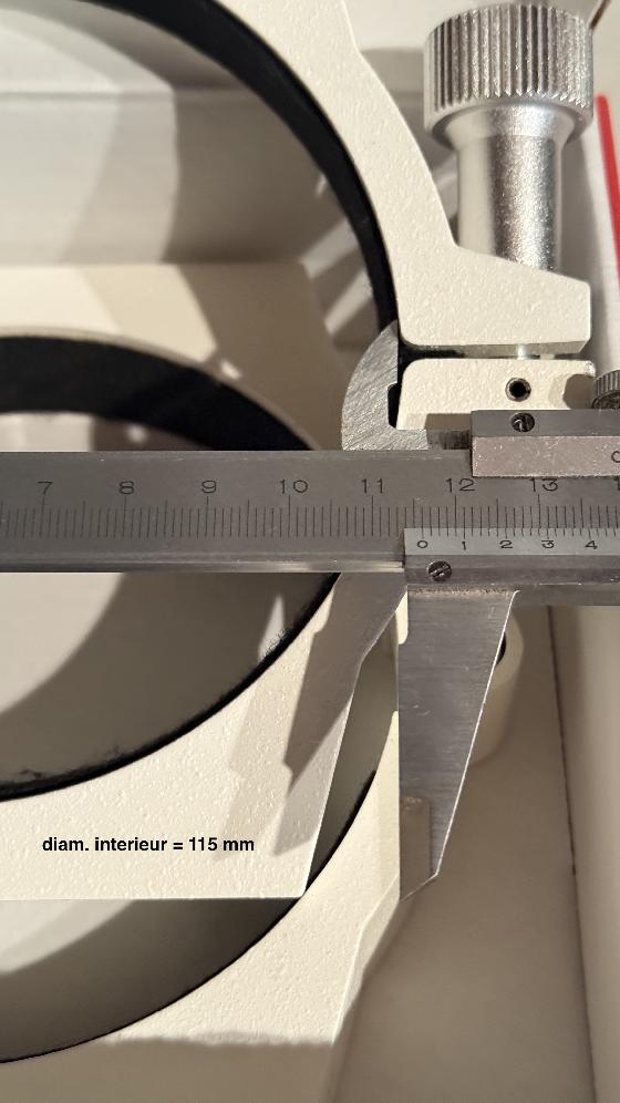 Ensemble colliers, anneaux, platines queue d'aronde pour télescope et lunette