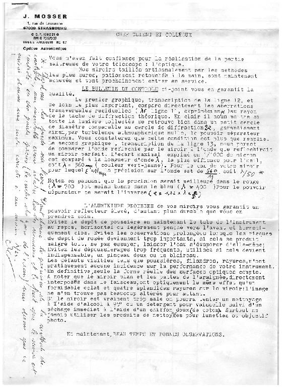 miroir MOSSER 250 mm