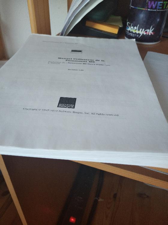 Notice fe la paramount ME en français 