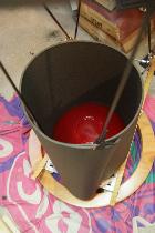 pour protéger le miroir primaire, un saladier en bambou