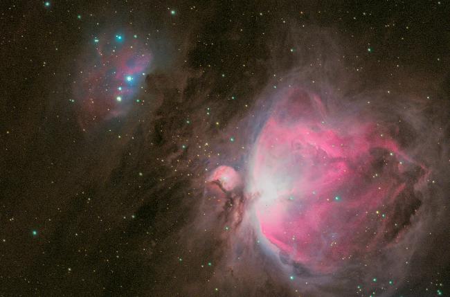 Nébuleuse d'Orion (M42) en Ha-RVB