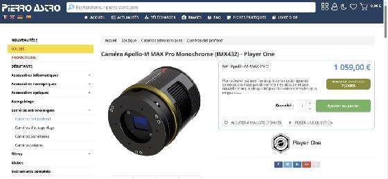 Camera Player one Apollo Max Pro