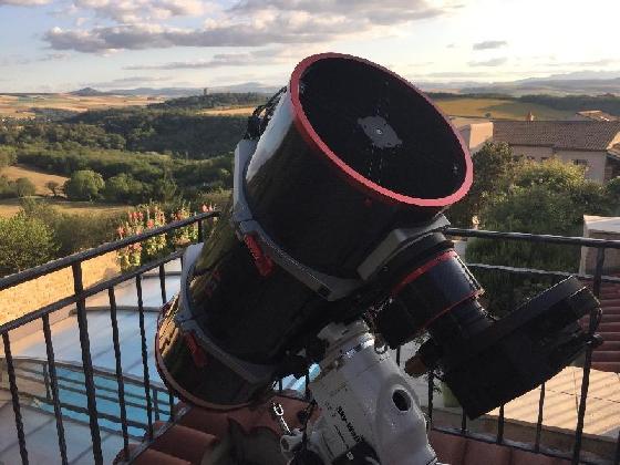 Télescope ASA 10 avec son focuser ASA et son correcteur de Wyne 3'