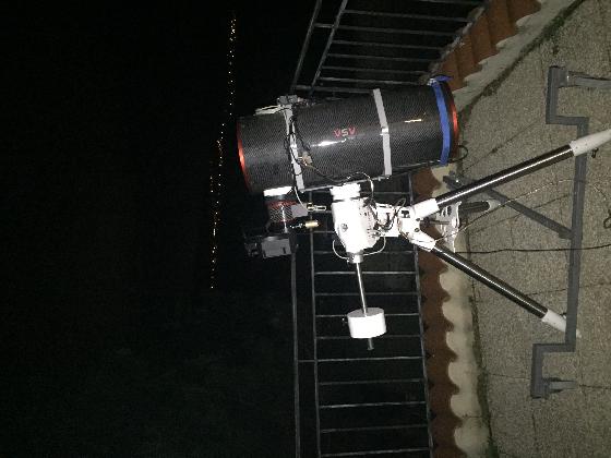 Télescope ASA 10 avec son focuser ASA et son correcteur de Wyne 3'