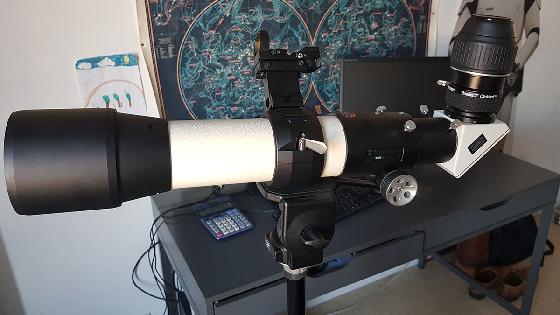 APO TELEVUE 85 IVOIRE + COLLIER SATIN 3" + chercheur