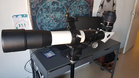 APO TELEVUE 85 IVOIRE + COLLIER SATIN 3" + chercheur