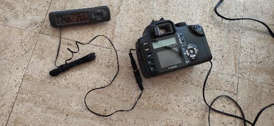 Canon 350D defiltré avec sonde et correcteur Hotech