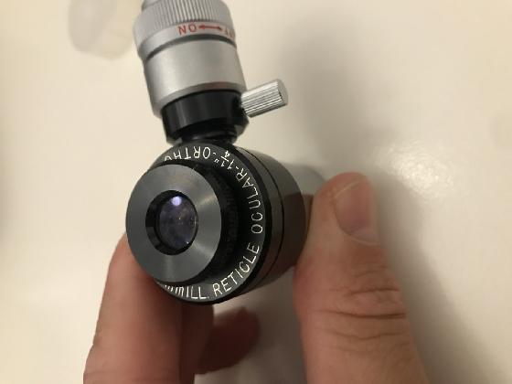 Oculaire réticule Celestron 12,5 mm avec illuminateur antique original