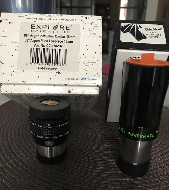 Barlow & ES16 mm 68º