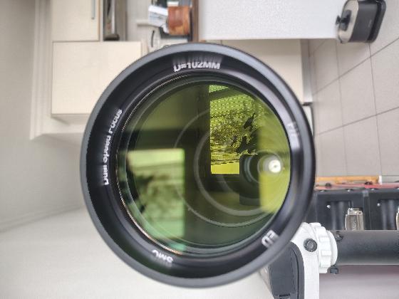 Lunette astronomique 102 ED F/7 dual speed 1:10 réticulé renvoi diélectrique 