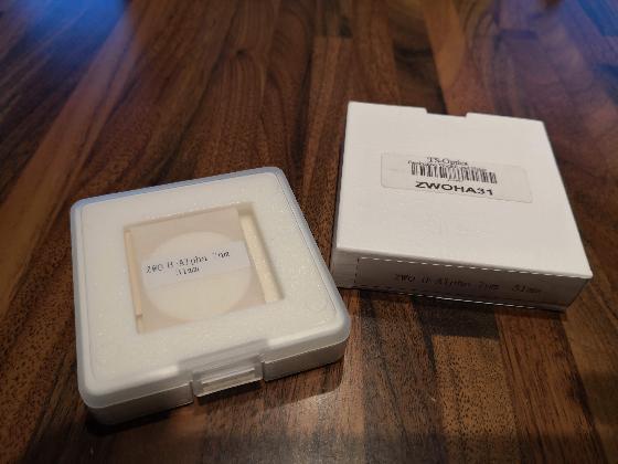 Filtre H-alpha ZWO 7nm 31 mm non monté