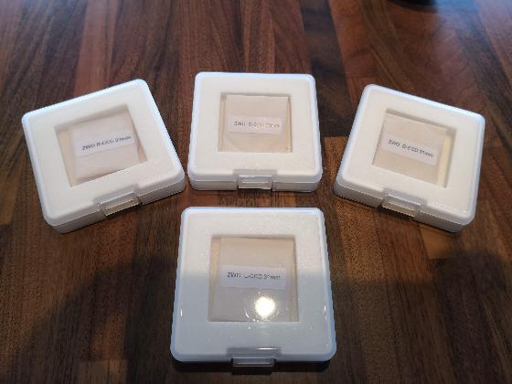 Set de filtres LRGB ZWO 31mm non montés