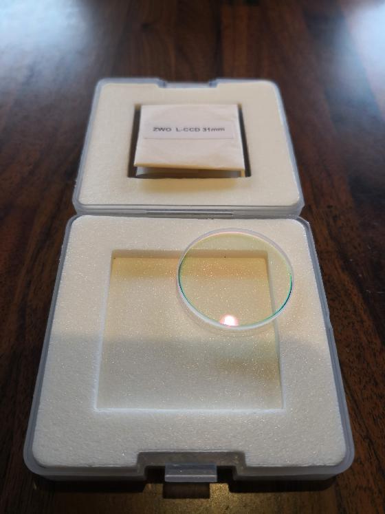 Set de filtres LRGB ZWO 31mm non montés