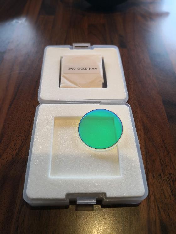 Set de filtres LRGB ZWO 31mm non montés