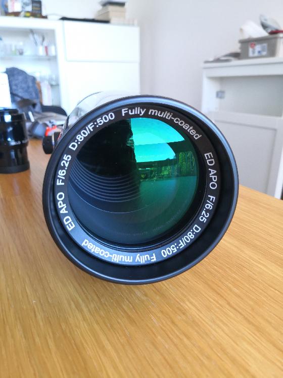 Lunette SkyOptic 80ED f/6.25 Carbone + Correcteur