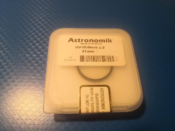 Filtre Astronomik UV-IR Block L3 31mm non monté