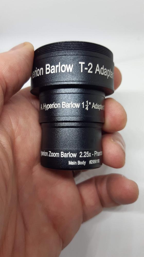 Baader Hyperion barlow 2.25x + adaptateur T2