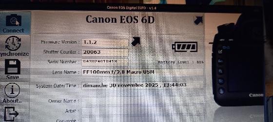 Brade Canon Eos 6D FF défiltré  Astrodon  