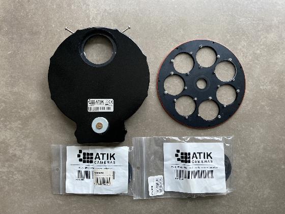 Roue à filtres  ATIK EFW2 5x50mm + carroussel 7x36mm