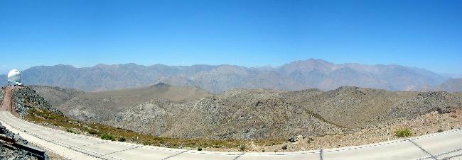Panorama depuis l'observatoire Gemini Sud.
