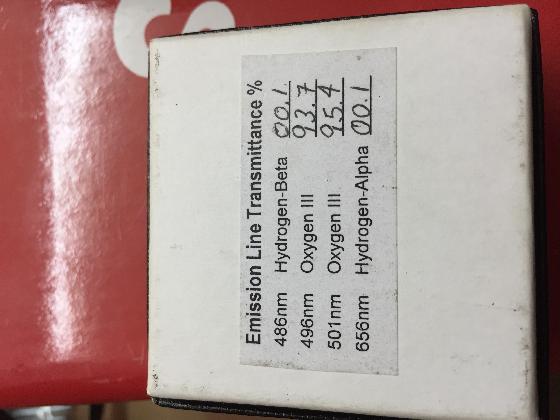 Filtre Lumicon OIII Format SC