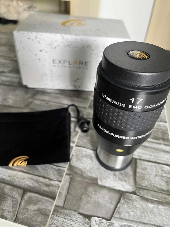 3 oculaires explore scientific 40mm, 17mm, 9mm