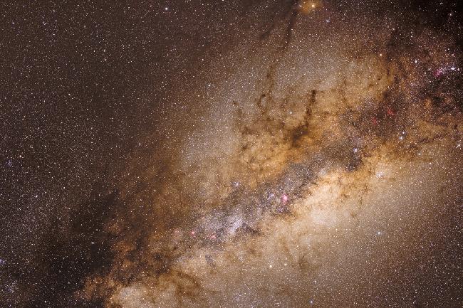 Le bulbe de la voie lactée depuis les Canaries, près du Gtc.