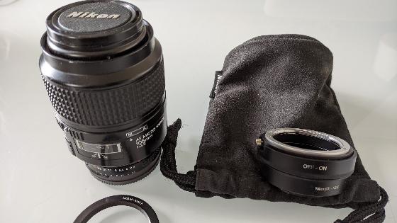 AF MICRO Nikkor 105 f/d 2.8 + bague Sony E