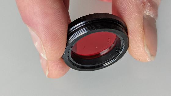 Filtre rouge 23A en 31,75mm
