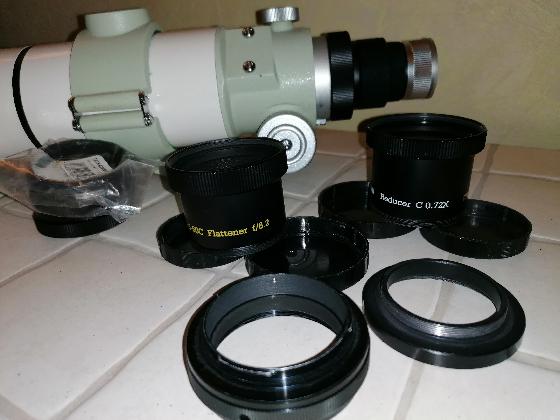 Lunette Takahashi FS60CB avec aplanisseur & réducteur