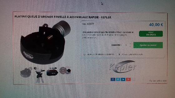 Platine queue d aronde femelle