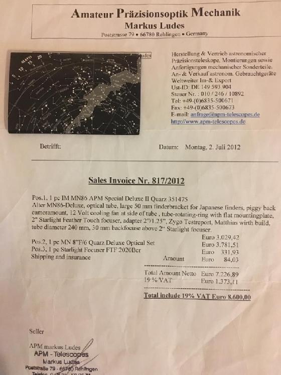 Intes MN86 Mathias Wirth OTA