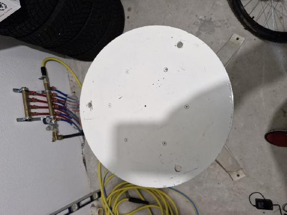 Pied colonne en aluminium