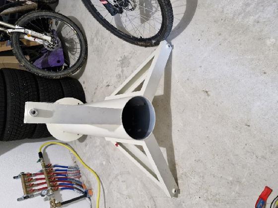 Pied colonne en aluminium