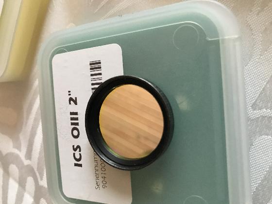 Roue à filtre x5, renvoi coudé Baader et filtre Astronomik/Baader 1.25’’