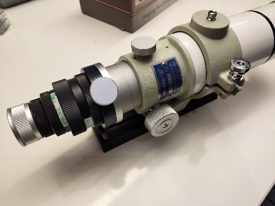 Takahashi FS60-CB + réducteur + Collier Rotatif