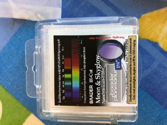 2 FILTRES BAADER 1.25" ET 2"