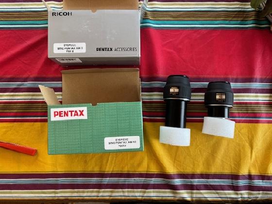 oculaires SMC Pentax SW 5 et 10mm