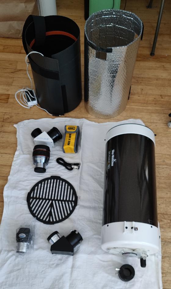 Télescope Skywatcher Skymax 180, Bresser AS102xs, Losmandy AZ8 motorisée et accessoires