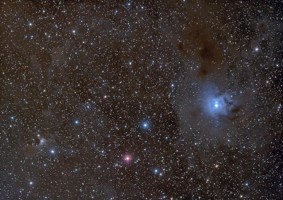 Lunette TS86 SDQ quadruplet APO champs plan F/D 5.4